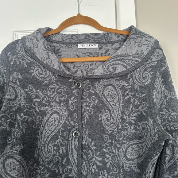 Pendleton Wool Blend Grey Cozy Sweater - Picture 4 of 5